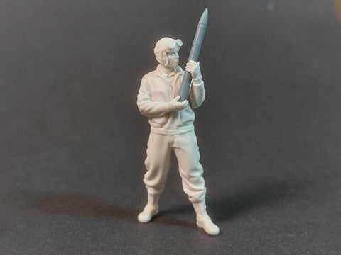 パンツァーアート FI35-185 1/35 WWIIアメリカ 76mm砲弾を搭載中のアメリカ戦車兵 No.2