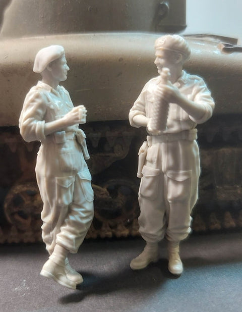 パンツァーアート FI35-192 1/35 WWIIイギリス ノルマンディーの戦車兵 2体セット
