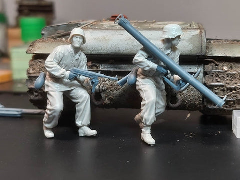 パンツァーアート FI35-198 1/35 WWIIドイツ 戦車待ち伏せセット