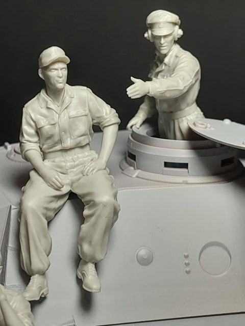 パンツァーアート FI35-271 1/35 武装親衛隊「パンサー」乗組員セット (ジタデル作戦)