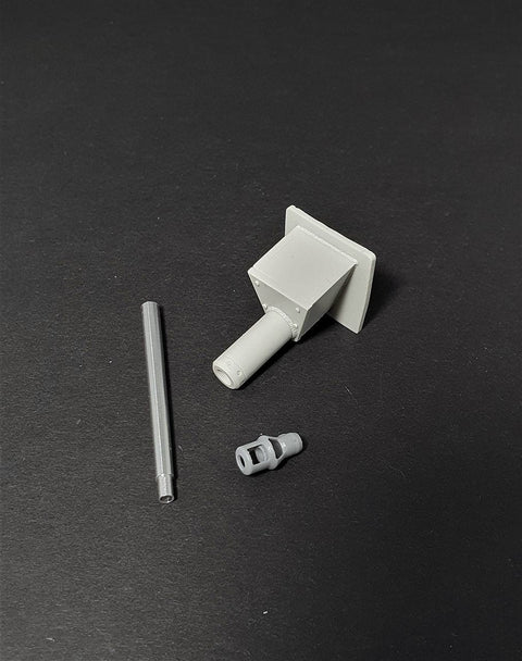 パンツァーアート GB35-081 1/35 WWIIドイツ III号突撃砲G型(KwK40L48) 砲身 (ダブルバッフル マズルブレーキ)・溶接防楯(汎用)