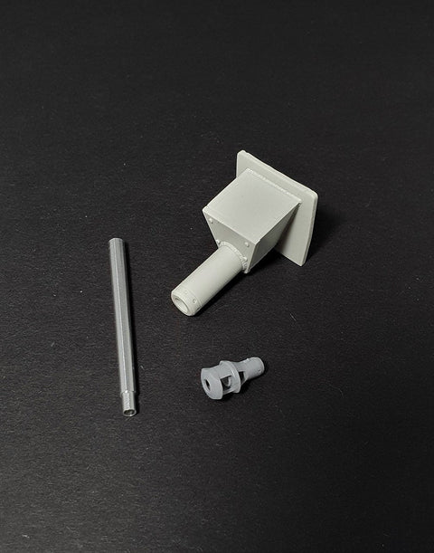 パンツァーアート GB35-082 1/35 WWIIドイツ III号突撃砲G型(KwK40) 砲身 (初期型 マズルブレーキ)・溶接防楯(汎用)