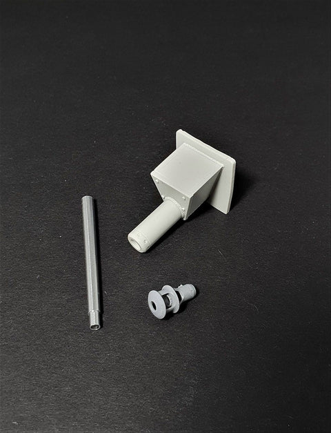 パンツァーアート GB35-084 1/35 WWIIドイツ III号突撃砲G型(KwK40)砲身(最後期型マズルブレーキ)・溶接防楯(汎用)