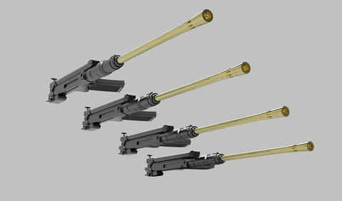 パンツァーアート GB35-116 1/35 WWIIドイツ 38式4連装2cm対空砲 砲身と対空砲本体 (4本入)(汎用)