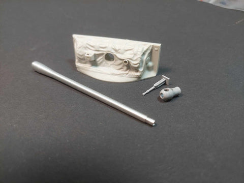 パンツァーアート GB35-130 1/35 WWIIイギリス A34 コメット 77mm OQF砲身 (WWII)・キャンバス付き防盾(汎用)
