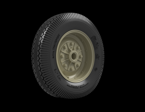 パンツァーアート RE16-002 1/16 Sd.Kfz 251D ロードホイール スペア付き (コンチネンタル)