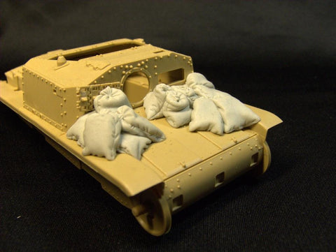 パンツァーアート RE35-084 1/35 WWIIイタリア セモベンテ サンドバッグアーマー(タミヤ用)