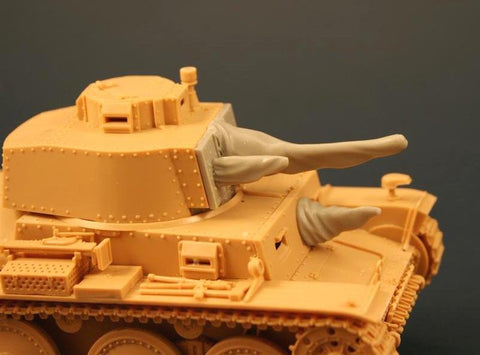 パンツァーアート RE35-122 1/35 WWIIドイツ Pz. 38(t) A7砲身 キャンバスカバー