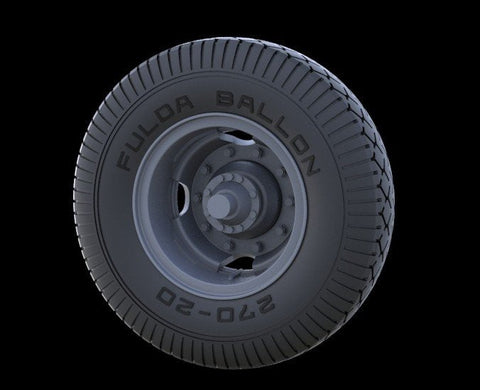 パンツァーアート RE35-246 1/35 WWIIドイツ ビュッシングNAG4500 ホイール(初期パターン)