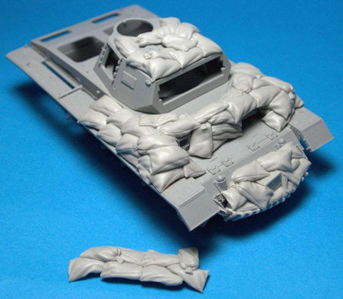 パンツァーアート RE35-284 1/35 WWIIドイツ III号戦車 サンドバッグアーマー(重装備)(北アフリカ)
