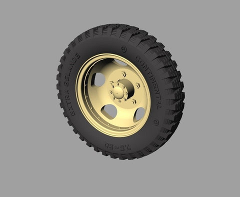 パンツァーアート RE35-332 1/35 WWIIドイツ フォードV3000 ホイールセット(不整地パターン)
