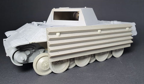 パンツァーアート RE35-686 1/35 WWIIドイツ パンサー A 戦車 木製工兵橋台