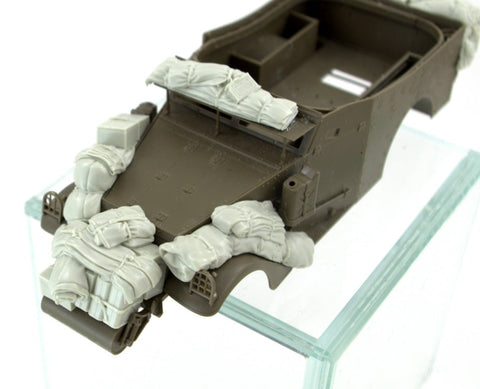 パンツァーアート RE35-707 1/35 WWIIアメリカ M3A1 “スカウトカー” 積荷セット (アメリカ陸軍)