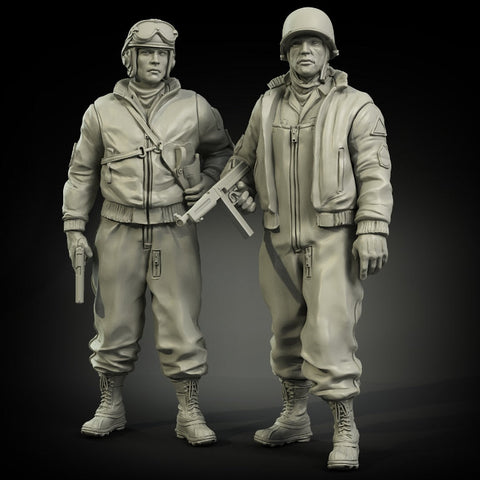 パンツァーアート FI35-006 1/35 WWIIアメリカ 戦車兵 冬季装備 2体セット