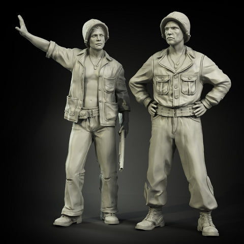 パンツァーアート FI35-015 1/35 WWIIアメリカ 戦車兵 太平洋戦線 2体セット