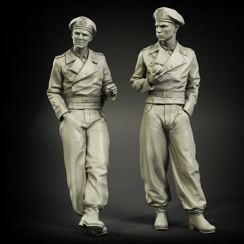 パンツァーアート FI35-018 1/35 WWIIドイツ 戦車兵初期(1939-40) 2体セット