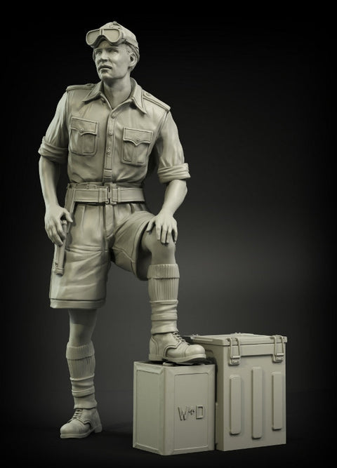 パンツァーアート FI35-024 1/35 WWIIイギリス 戦車隊将校 北アフリカ No.1