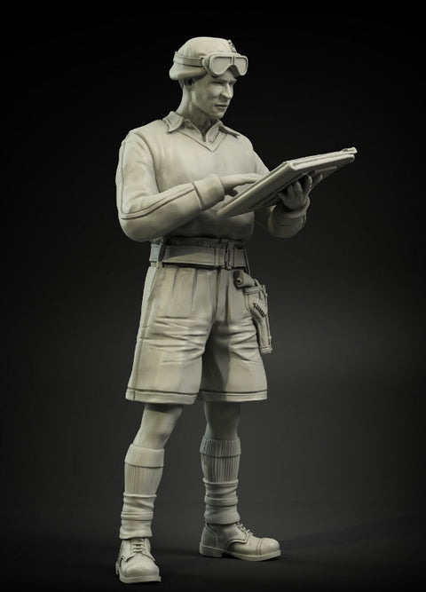パンツァーアート FI35-025 1/35 WWIIイギリス 戦車隊将校 北アフリカ No.2