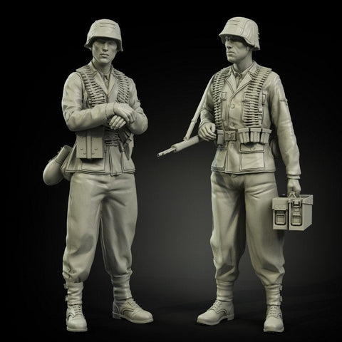 パンツァーアート FI35-041 1/35 WWIIドイツ 武装親衛隊 MG-42 チーム セット