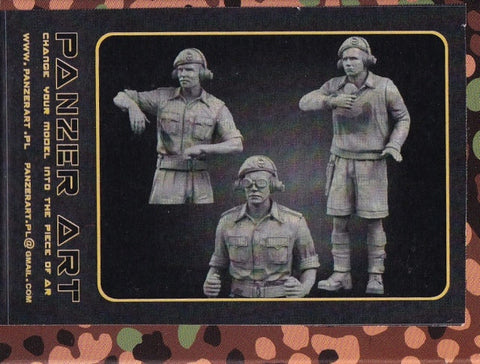 パンツァーアート FI35-057 1/35 WWIIイギリス 北アフリカ 戦車兵 前期(3 フィギュア)
