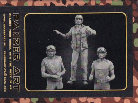 パンツァーアート FI35-059 1/35 WWIIアメリカ 太平洋戦線 後期 戦車兵 (3 フィギュア)