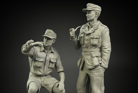 パンツァーアート FI35-071 1/35 WWIIドイツ アフリカ軍団 戦車兵セット