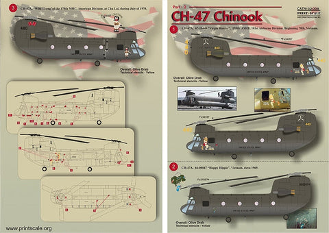 プリントスケール
32-008 1/32-1/35 CH-47 チヌーク Part2 コンプリートセット