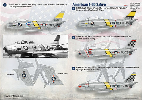 プリントスケール 48-063 1/48 F-86 セイバー Part 1