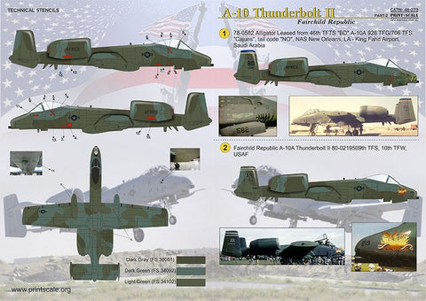 プリントスケール 48-073 1/48 A-10 サンダーボルト II Part 2