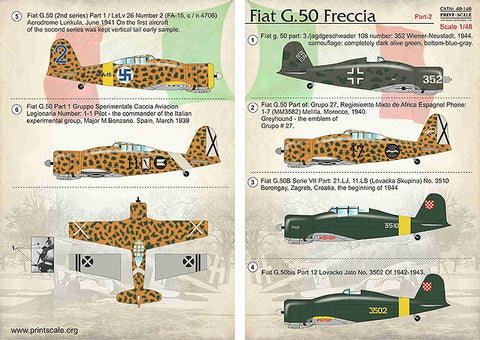 プリントスケール 48-146 1/48 フィアット G-50 Part 2