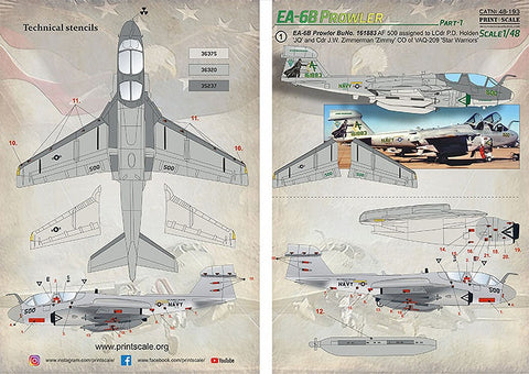 プリントスケール 48-193 1/48 EA-6B プラウラー Part1