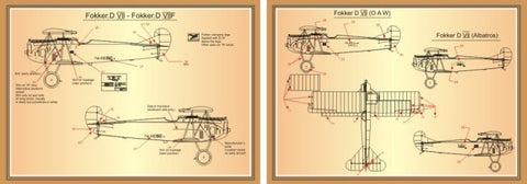 プリントスケール 72-025 1/72 フォッカー DVII Part 2 コンプリートセット
