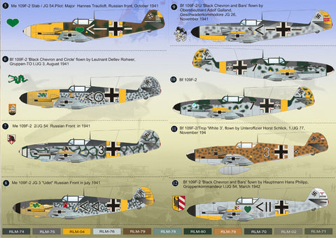 プリントスケール 72-048 1/72 メッサーシュミット Me 109 F2