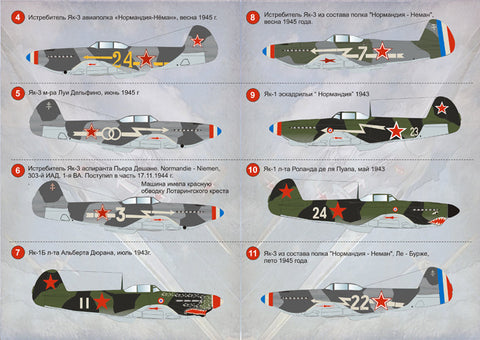 プリントスケール 72-071 1/72 ノルマンディニーメン 連隊 ビクトリーエース