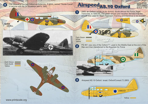 プリントスケール 72-089 1/72 エアスピード AS.10 オックスフォード