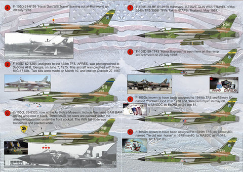 プリントスケール 72-096 1/72 F-105 サンダーチーフ