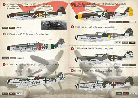 プリントスケール 72-146 1/72 メッサーシュミット Bf109K