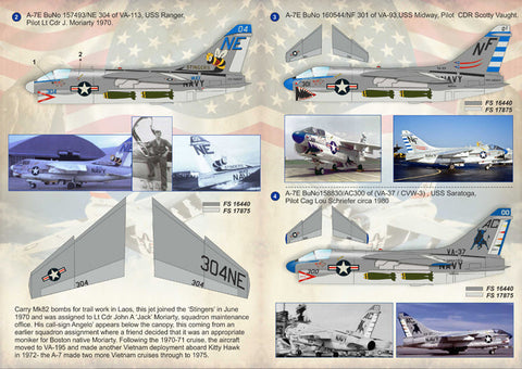 プリントスケール 72-161 1/72 A-7コルセアII Part 2+A-7コルセアIIテクニカルステンシル