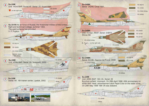 プリントスケール 72-184 1/72 スホーイ Su-24