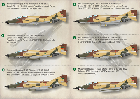 プリントスケール 72-202 1/72 F-4 ファントムII イラン空軍