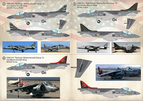 プリントスケール 72-214 1/72 AV-8B ハリアーII