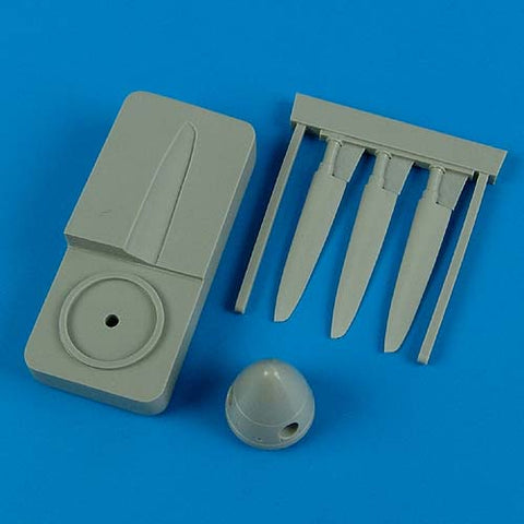 クイックブースト 48446 1/48 ハリケーンMk.I ロートルプロペラ オリジナルスピナーと取付治具(イタレリ用)