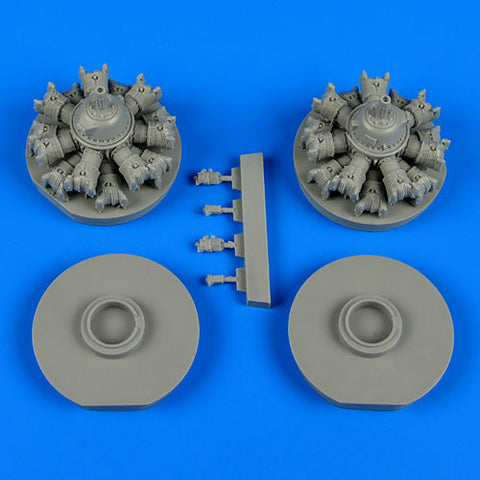 クイックブースト 48554 1/48 B-25 ミッチェル エンジン(イタレリ/ACC. M.用)