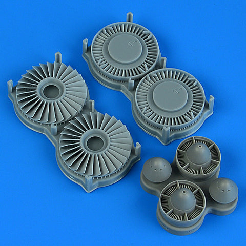 クイックブースト 49-240 1/48 S-3 ヴァイキング 再現されたファン & 排気タービン (イタレリ/ESCI/AMT/ERLT用)