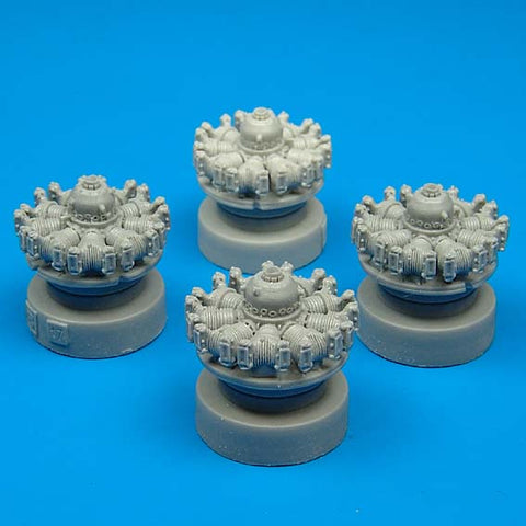 クイックブースト 72026 1/72 B-17F/G フライングフォートレス エンジン ハセガワ用(ハセガワ用)