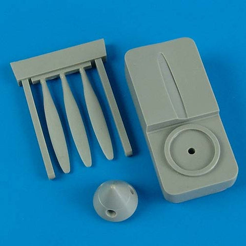 クイックブースト 72364 1/72 P-40B/C トマホーク プロペラ スピナーと取付治具(エアフィックス用)