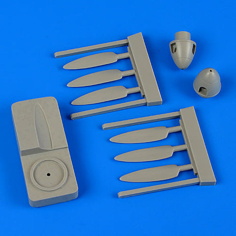 クイックブースト 72439 1/72 ユンカース Ju88A-4/C-6 プロペラ&スピナー(レベル/ハセガワ用)