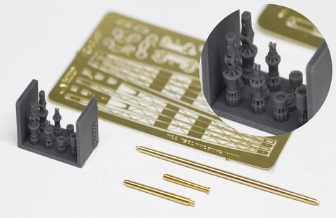 レインボーモデル Rb3581 1/350 日本海軍 戦艦用デリックセット1(金剛型用)