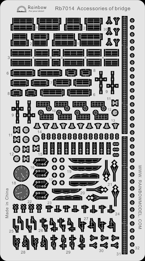 レインボーモデル Rb7014 1/700 日本海軍 艦艇用 艤装品