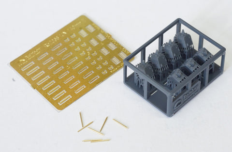 レインボーモデル Rb7068 1/700 5500t型軽巡洋艦用 14cm砲塔II (3DP*7+Barrels*7+PE)